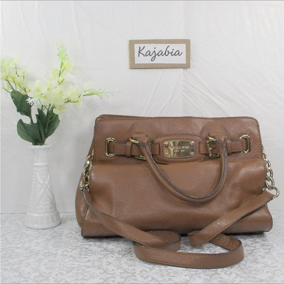 MICHAEL KORS Tan Satchel/Crossbody Bag - Picture 1 of 9